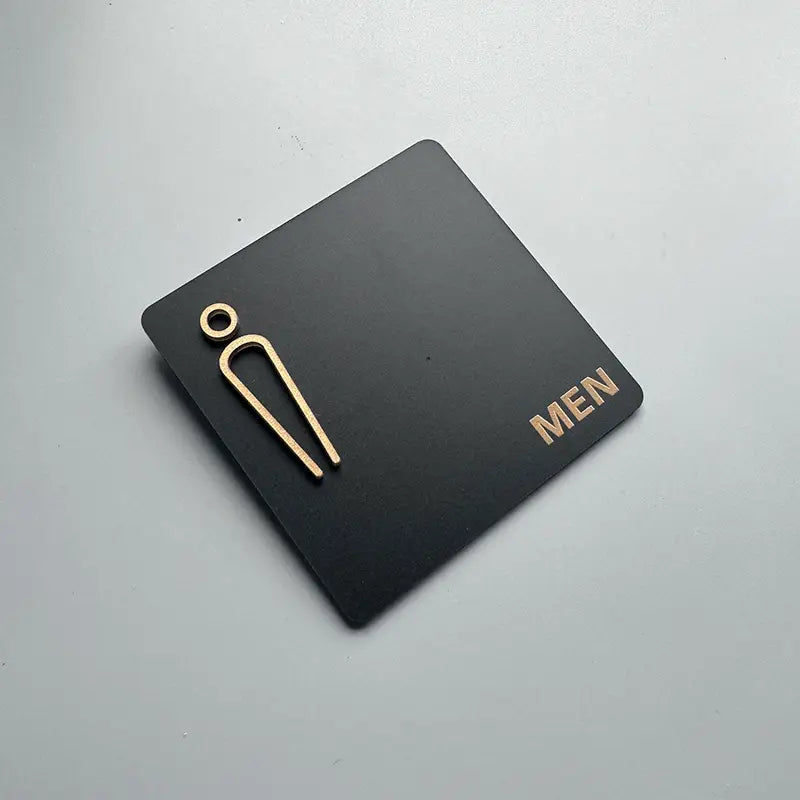 Toilet Sign Graphical Symbols Restroom Signage Wall Hanging Plaque Bathroom for Public Door or Wall