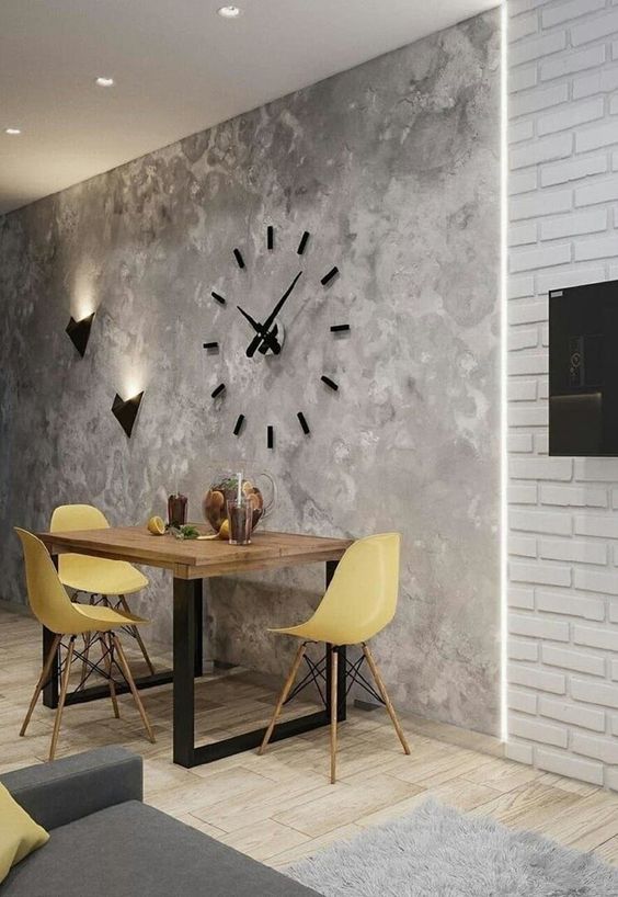 Simple and Straightforward Large 3D Wall Clock - Black
