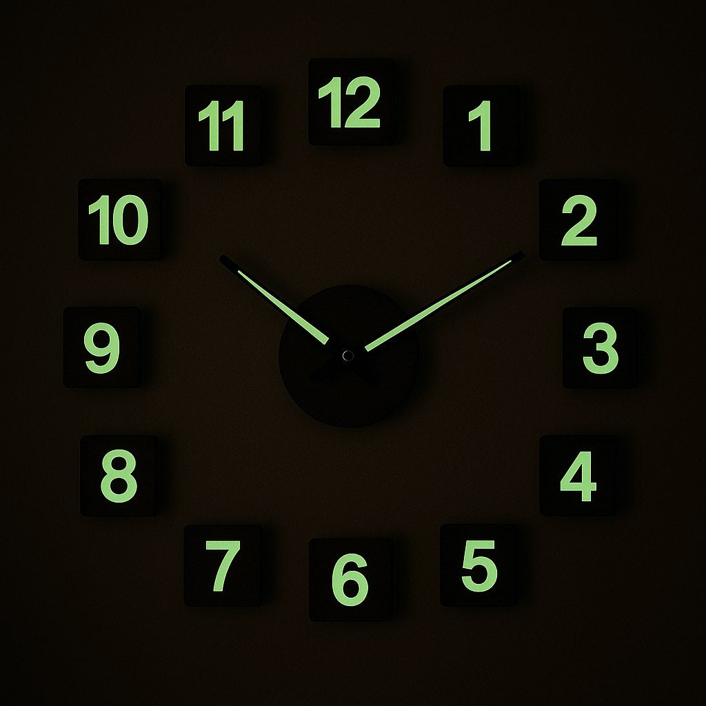 MoonLight Glow Diy Wall Clock