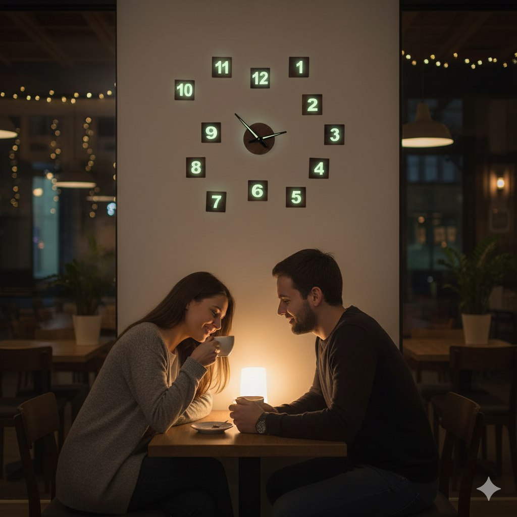 MoonLight Glow Diy Wall Clock