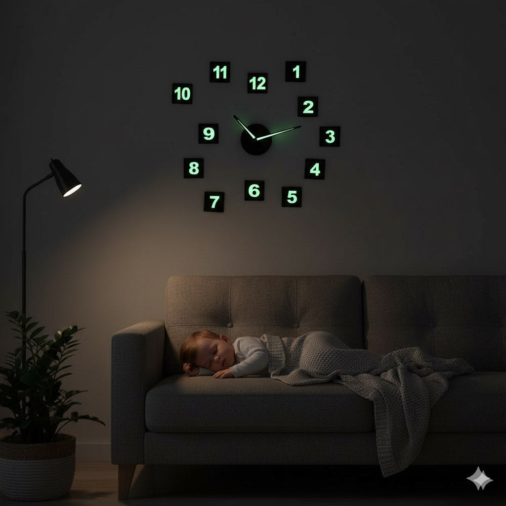MoonLight Glow Diy Wall Clock