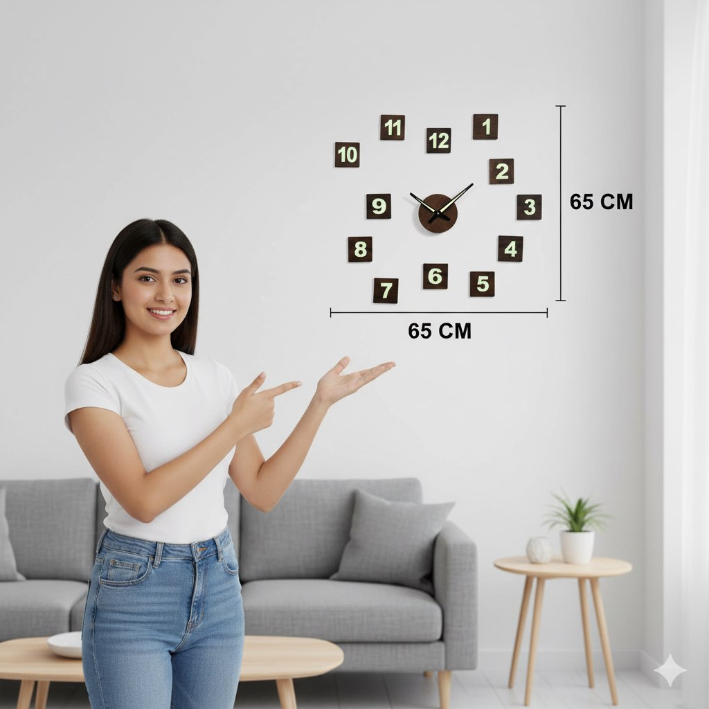 MoonLight Glow Diy Wall Clock
