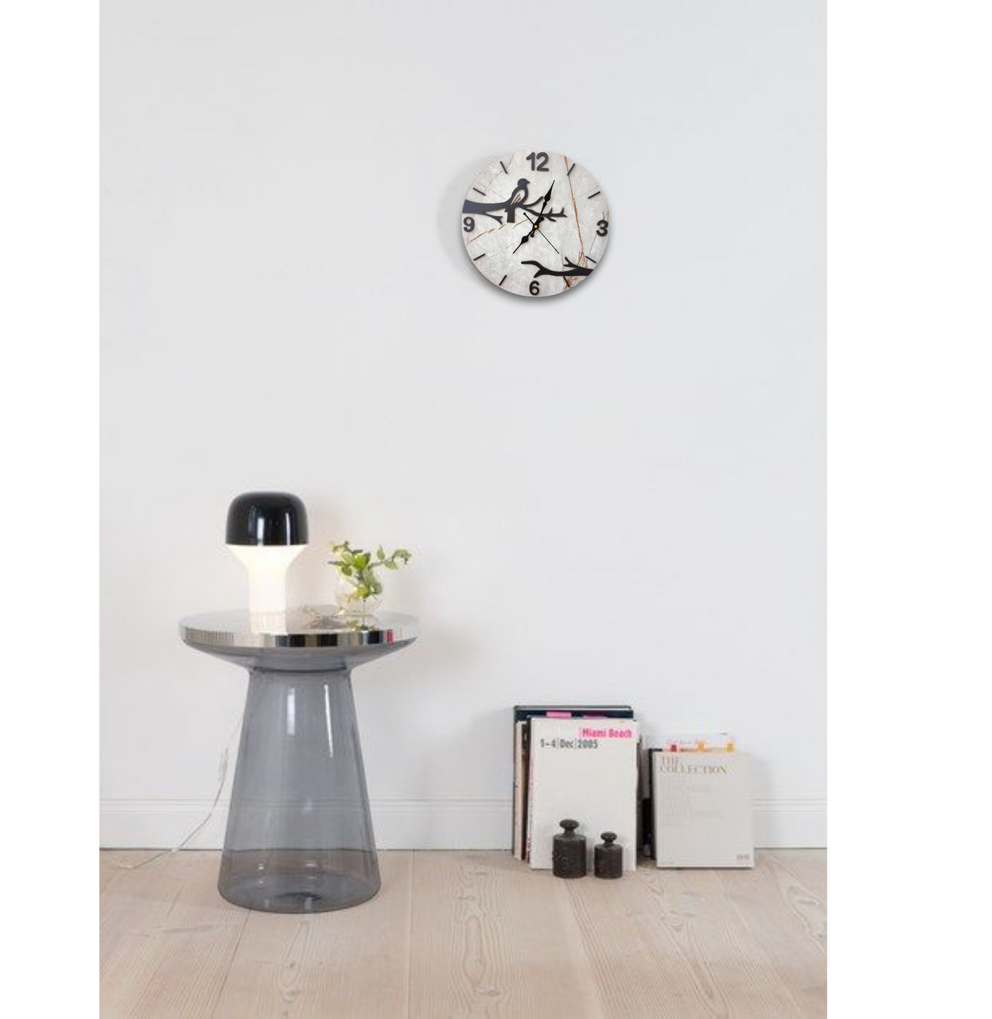 Vintage Marble Effect Modern Farmhouse Wall Clock
