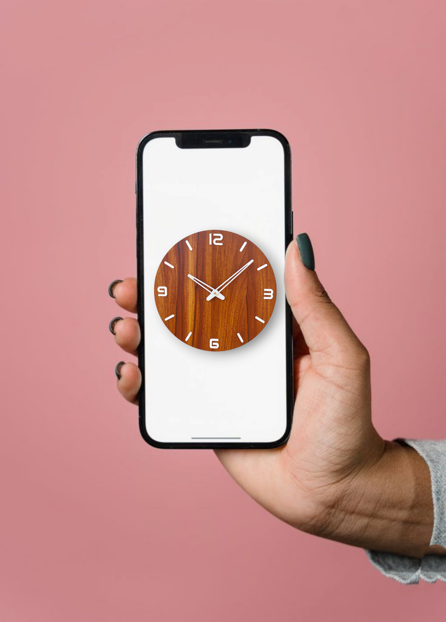 Wooden Wall Clock - Minimalist Home Decor