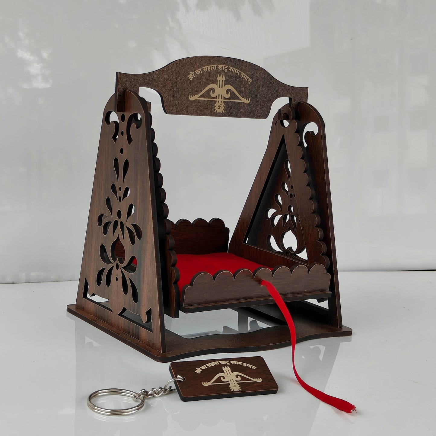 Khatu Shyam Ji Ka Palna β Premium Wood Design