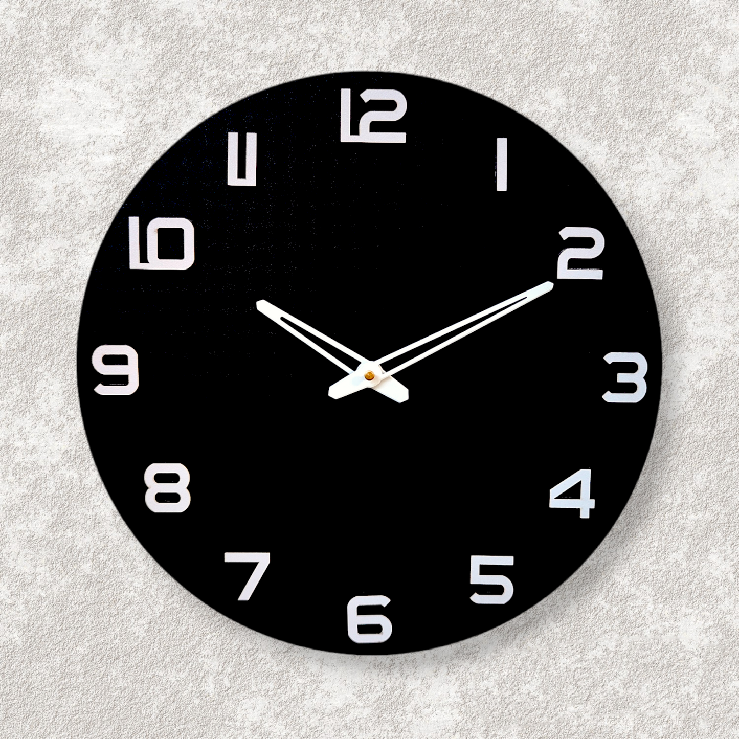 Minimalist Black Wall Clock - Modern Timepiece
