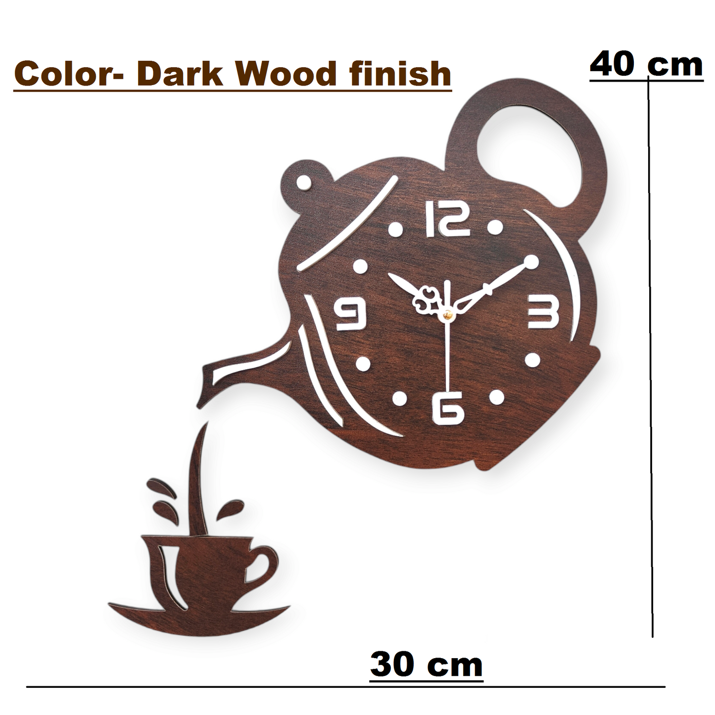 Dark Kettle Wall Clock