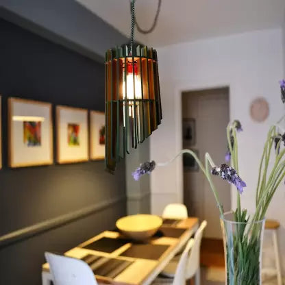 T Line Decor Wooden Hanging Lamp for Living Room, Bedroom, Puja Room, Night Lamp