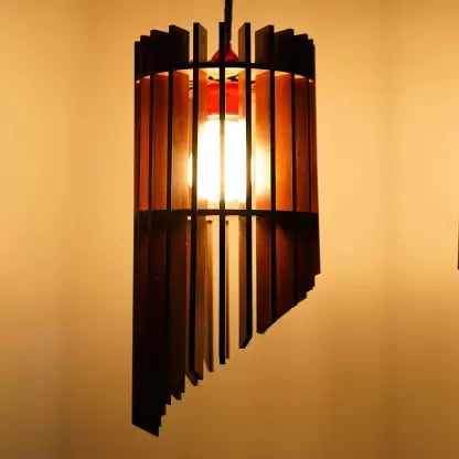 T Line Decor Wooden Hanging Lamp for Living Room, Bedroom, Puja Room, Night Lamp