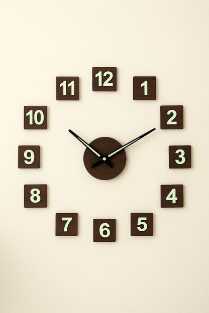 MoonLight Glow Diy Wall Clock