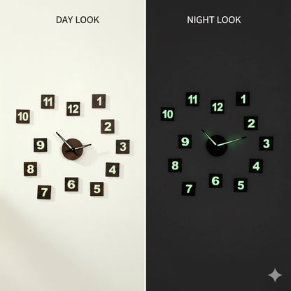 MoonLight Glow Diy Wall Clock