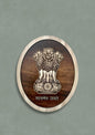 Wooden Indian Emblem Wall Art