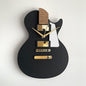 🎸 Guitar-Inspired 3D Wall Clock – Matte Black with Gold Accents