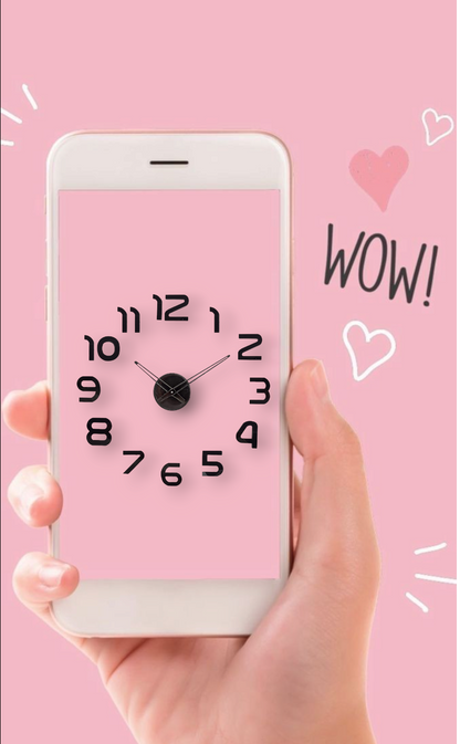 Modern DIY 3D Wall Clock with Bold Numeric Design