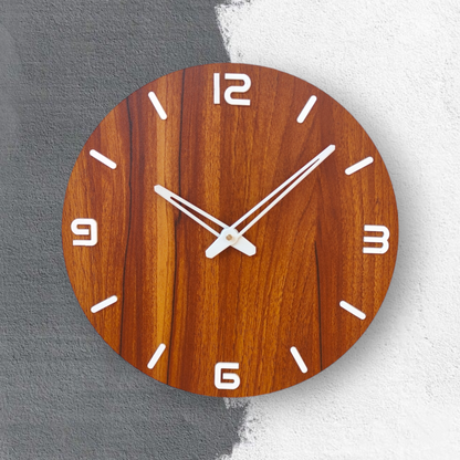 Wooden Wall Clock - Minimalist Home Decor