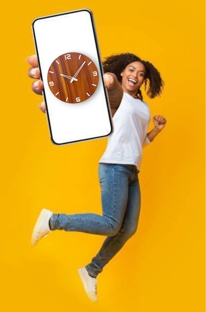 Wooden Wall Clock - Minimalist Home Decor
