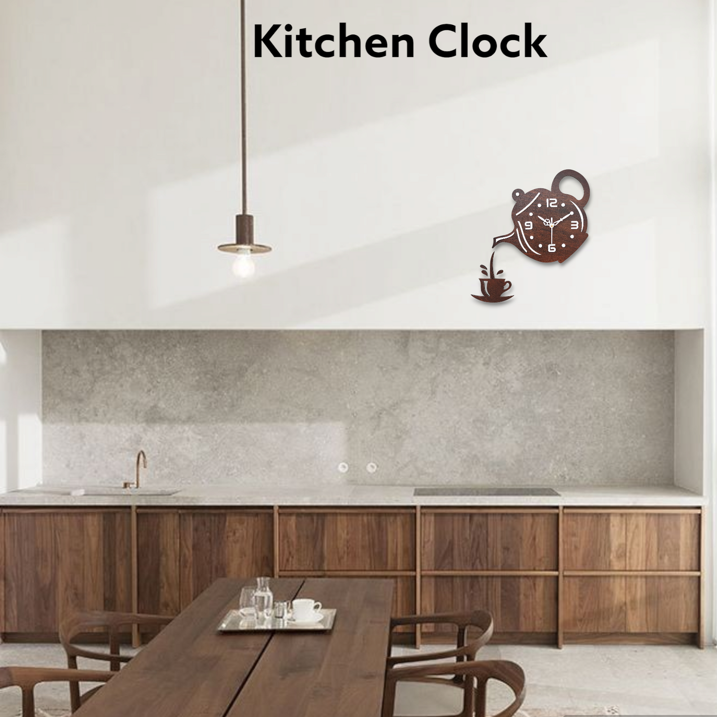 Dark Kettle Wall Clock