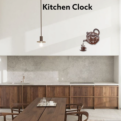 Dark Kettle Wall Clock