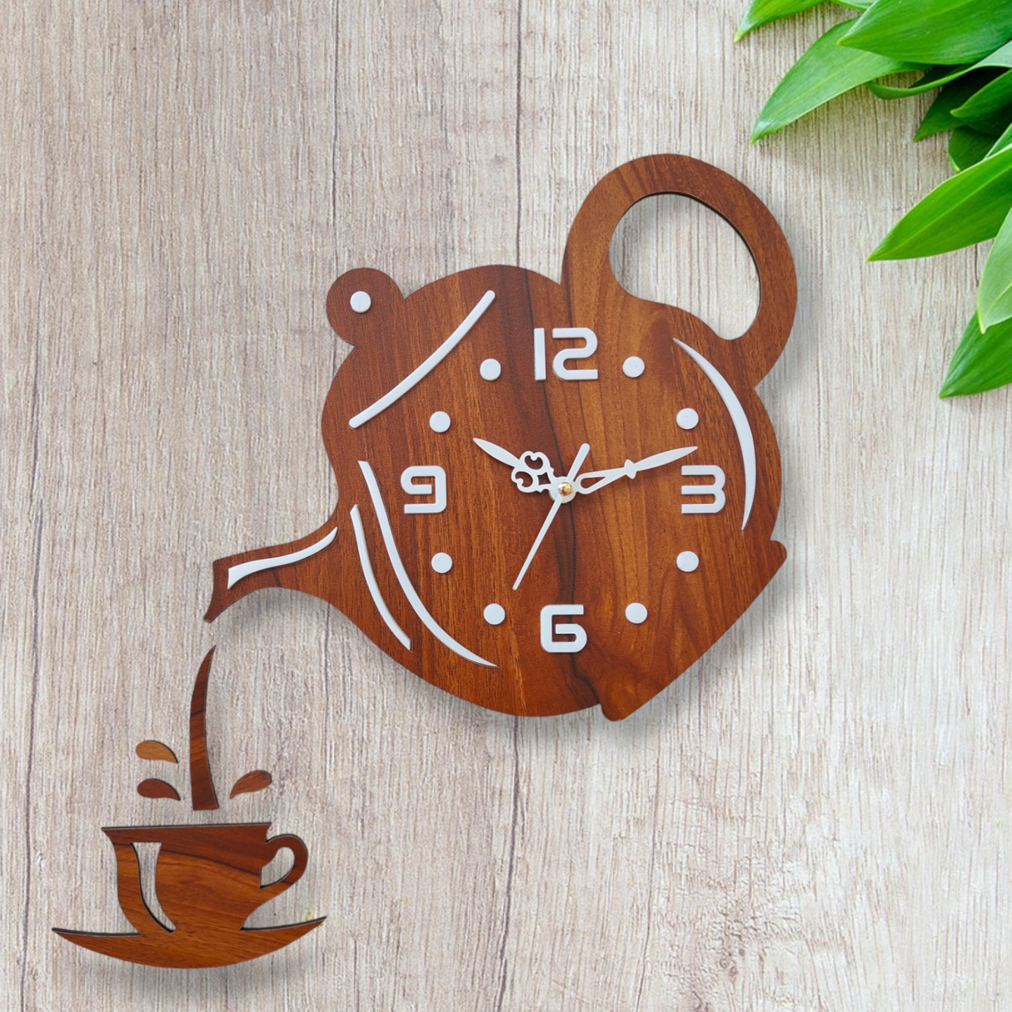Classic Designer Handmade Wooden Wall Clock Face made of solid wood with Stylish