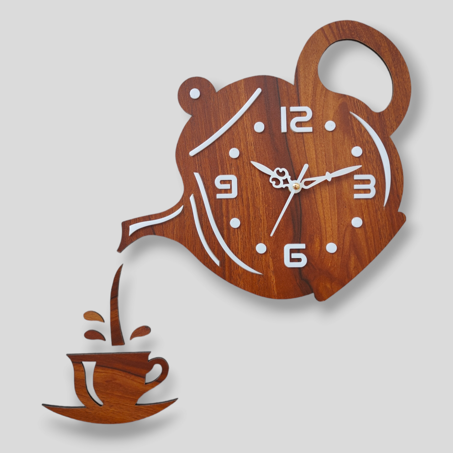 Classic Designer Handmade Wooden Wall Clock Face made of solid wood with Stylish