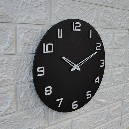 Minimalist Black Wall Clock - Modern Timepiece