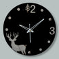 Rustic Deer Woodland Animal Wall Clock