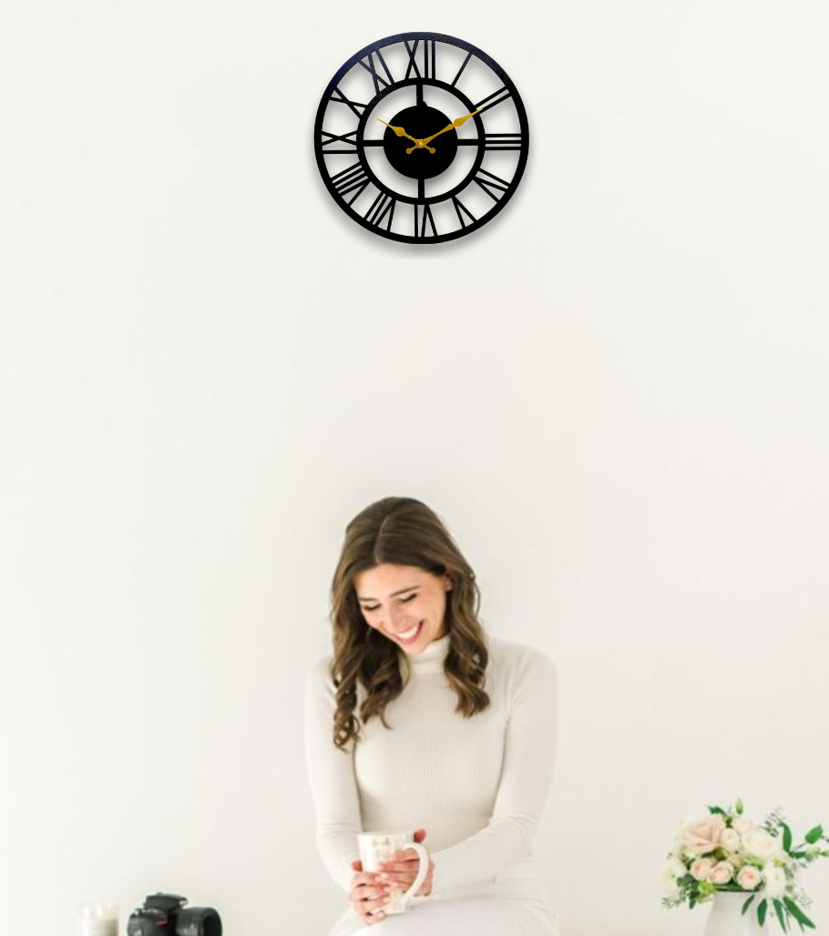 Roman Numeral Wall Clock - Timeless Design