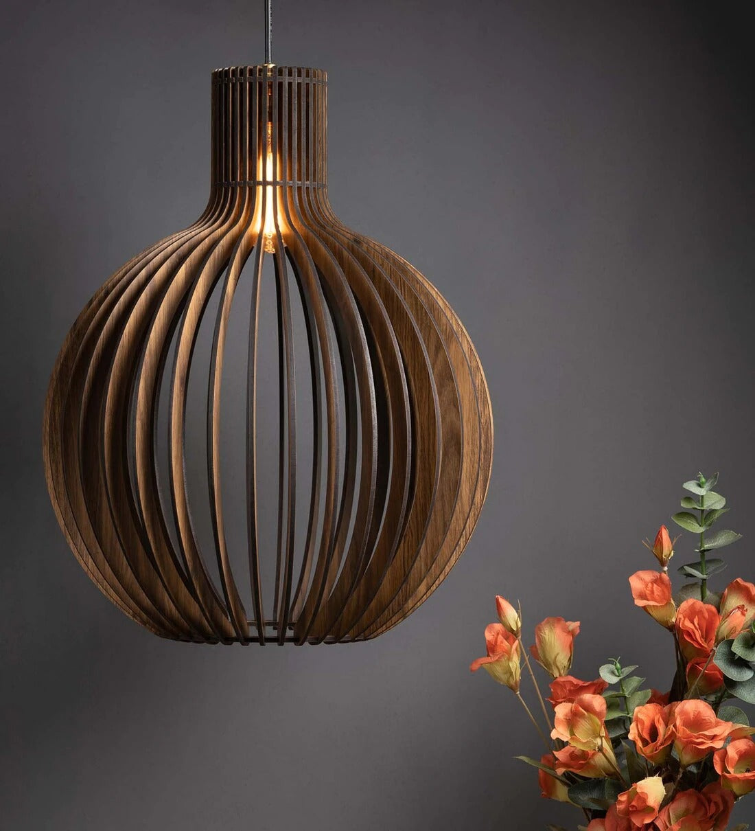 T Line Decor Bongo Birch Wood Lamp