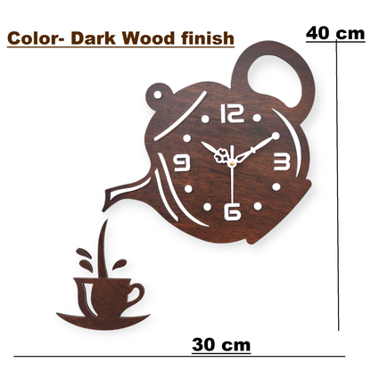 Dark Kettle Wall Clock